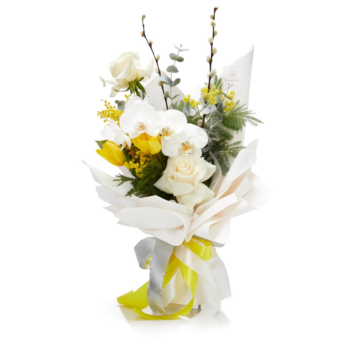 Buchet de Flori cu orhidee - Phalaenopsis orhidee|Trandafiri