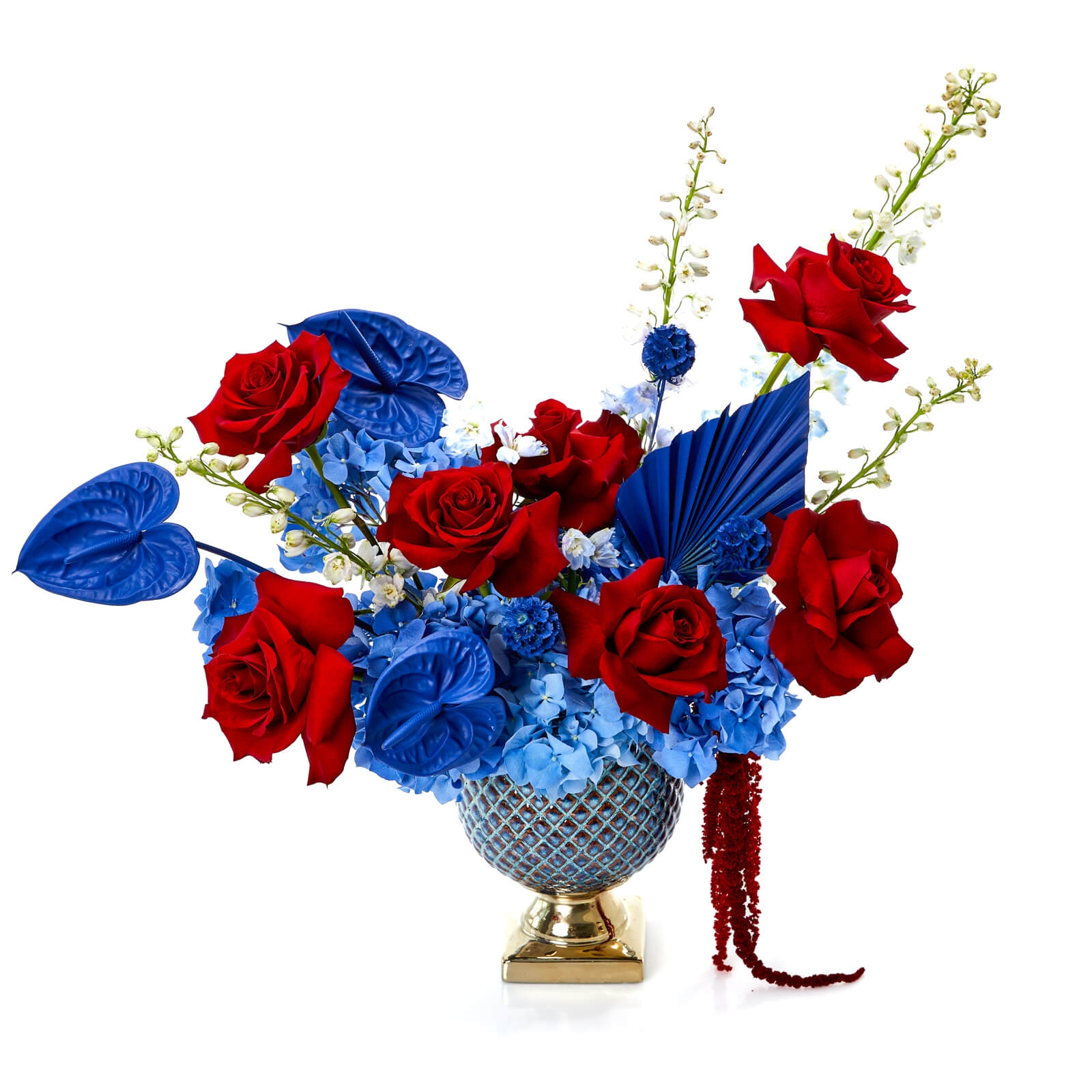 Aranjament floral Marsilia - Anthurium|Hortensie|Trandafiri