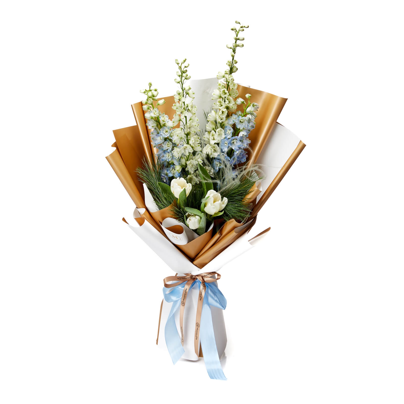 Buchet De Flori Cu Delphinium si Lalele - Lalea
