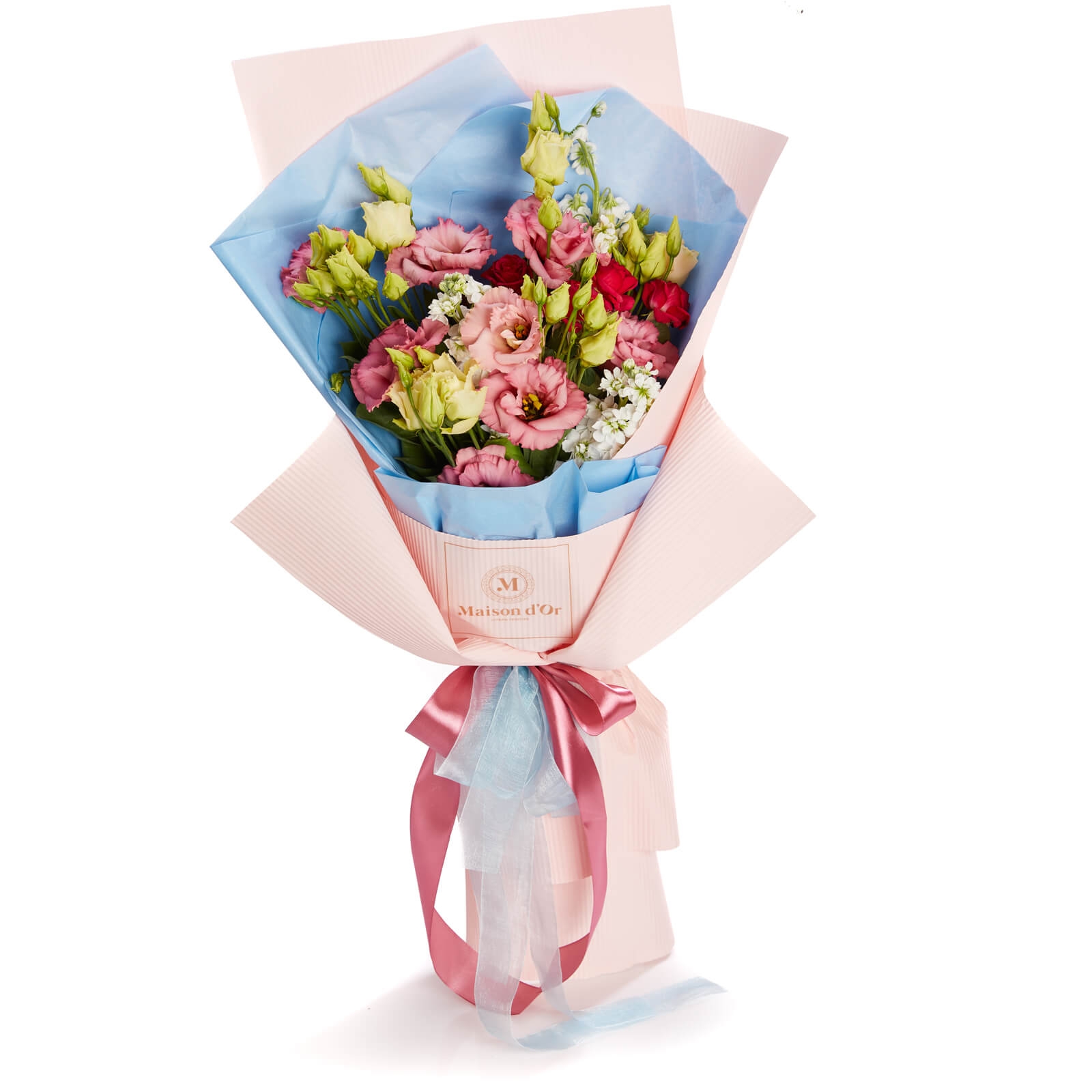 Buchet de flori Le Mans - Lisianthus|Matthiola|Minirosa