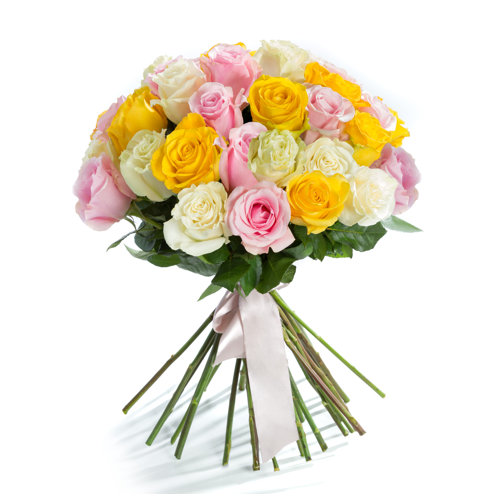 Buchet 45 Trandafiri Multicolori Undying Love - Trandafiri