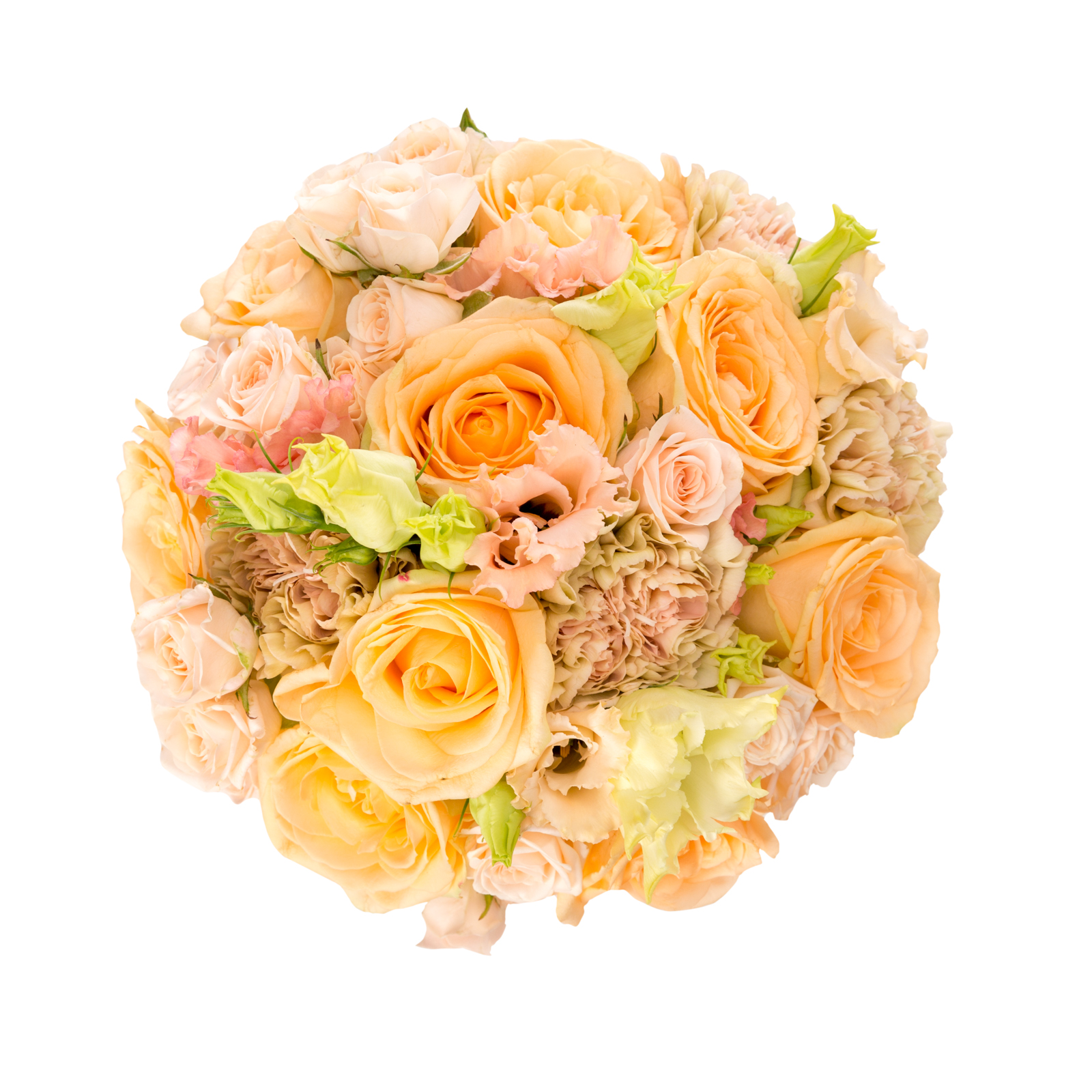 Buchet de mireasa lisianthus - Lisianthus|Minirosa