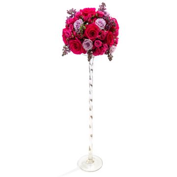 Wedding floral arrangement from mini rose, roses