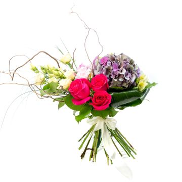Buchet hortensie si frezii