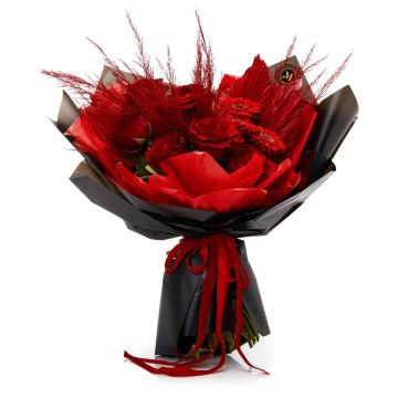 Red Valentine Flower Bouquet