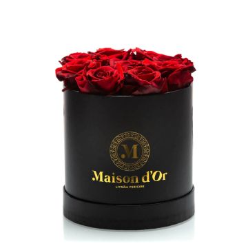 Box of 9 red cryogenic roses