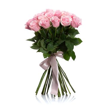 Bouquet of 25 pink roses