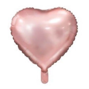 Pink heart foil helium baloon