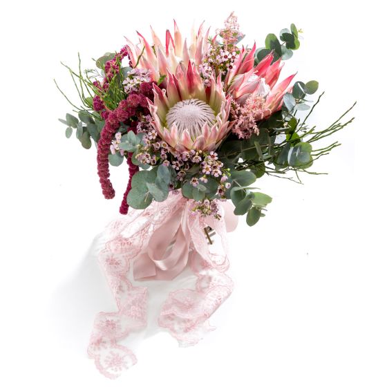 Exotic daring bridal bouquet