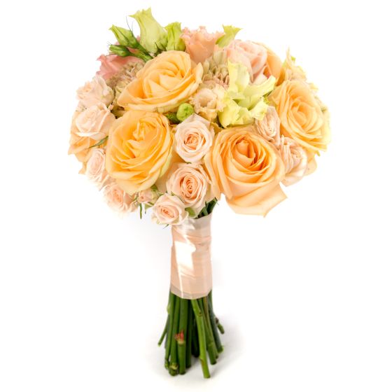 Lisianthus bridal bouquet