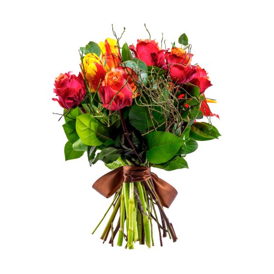 Bouquet of Roses and Tulips