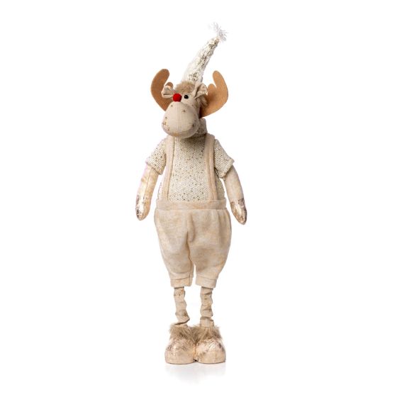 Extendable Christmas reindeer figurine