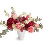 Aranjament floral cu hortensie si trandafiri 