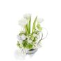 Floral arrangement with anthurium and allium