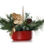 "Christmas wishes"  Christmas floral arrangement