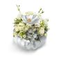 White halloween floral arrangement