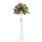 Wedding floral arrangement of scabiosa, roses