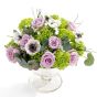 Wedding floral arrangement of scabiosa, roses
