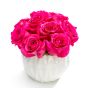 Business floral arrangement with 9 cyclam roses