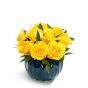 Business floral arrangement with yellow roses