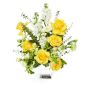 Aranjament funerar cu trandafir, matthiola, antirrhinum