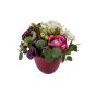 Lysianthus and freesia floral arrangement
