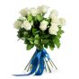 Buchet 15 Trandafiri Albi