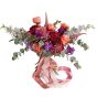 Buchet de flori cu hortensie, trandafiri si astilbe