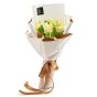 Flower bouquet with 15 white hyacints