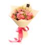 Bouquet Of Flowers With Coral Peonies