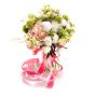 Bouquet of flowers with peonies, hydrangea and viburnum