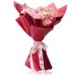 Buchet de flori cu cymbidium si trandafiri roz