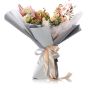 Bouquet of flowers with pink mini rose, hydrangea and roses