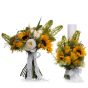 Wedding package peonies and sunflowers
