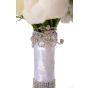 White peony wedding bouquet