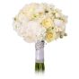 White peony wedding bouquet