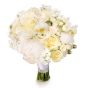 White peony wedding bouquet