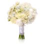 White peony wedding bouquet