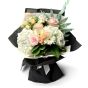 Hydrangea and mini rose bouquet