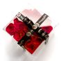 Acrylic box with 15 red roses