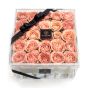 Acrylic box 25 cappuccino roses