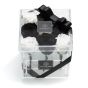Acrylic box 9 black and white cryogenic roses