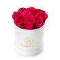 White box with 9 cyclam roses