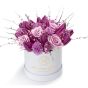 Cutie cu zambile, lalele si trandafiri lila - 1-8 Martie 