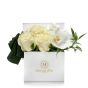 Box With Orchids And White Lisianthus