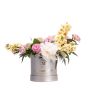 Flower box with peonies and matthiola Bella