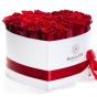 Cutie inima 33 trandafiri rosii