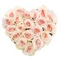 Heart box 21 pink roses