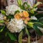 Aranjament floral cristelnita hortensie si crini