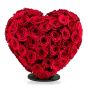 3D heart 101 red roses